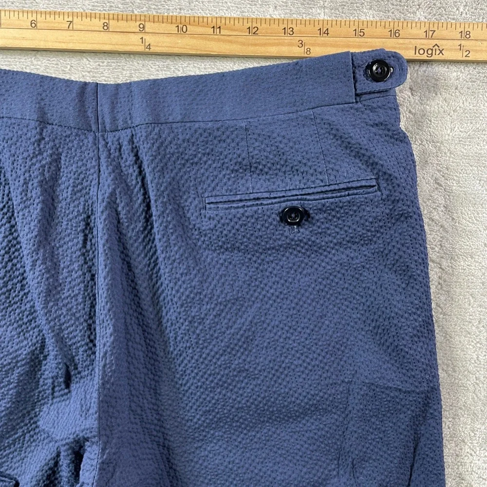 Sid Mashburn Navy Blue Seersucker Chinos